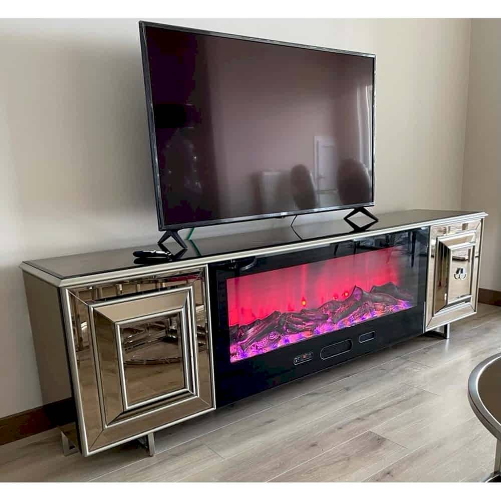 Balık Sırtı Şömineli Konsol