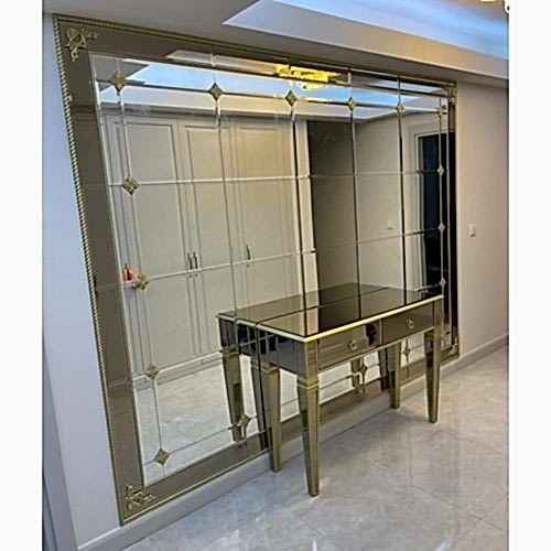 Kare Burgulu Çıta Duvar Aynası