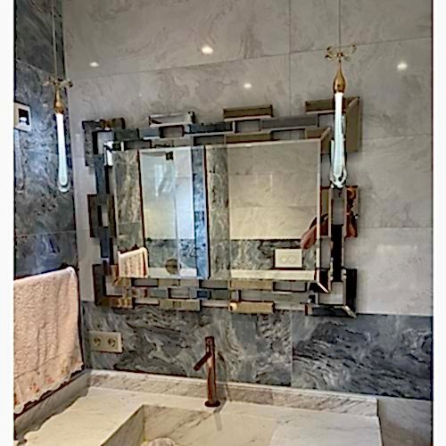 Tuğla Model Banyo Aynası