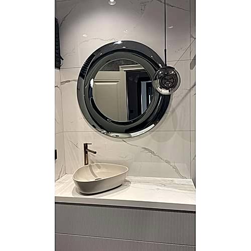 YUVARLAK BOMBELİ BANYO AYNASI