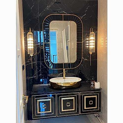 BLACK TİTANYUM BANYO AYNASI